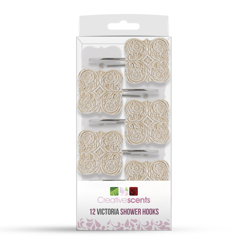 Creative Scents Victoria Decorative Shower Curtain Hooks & Reviews